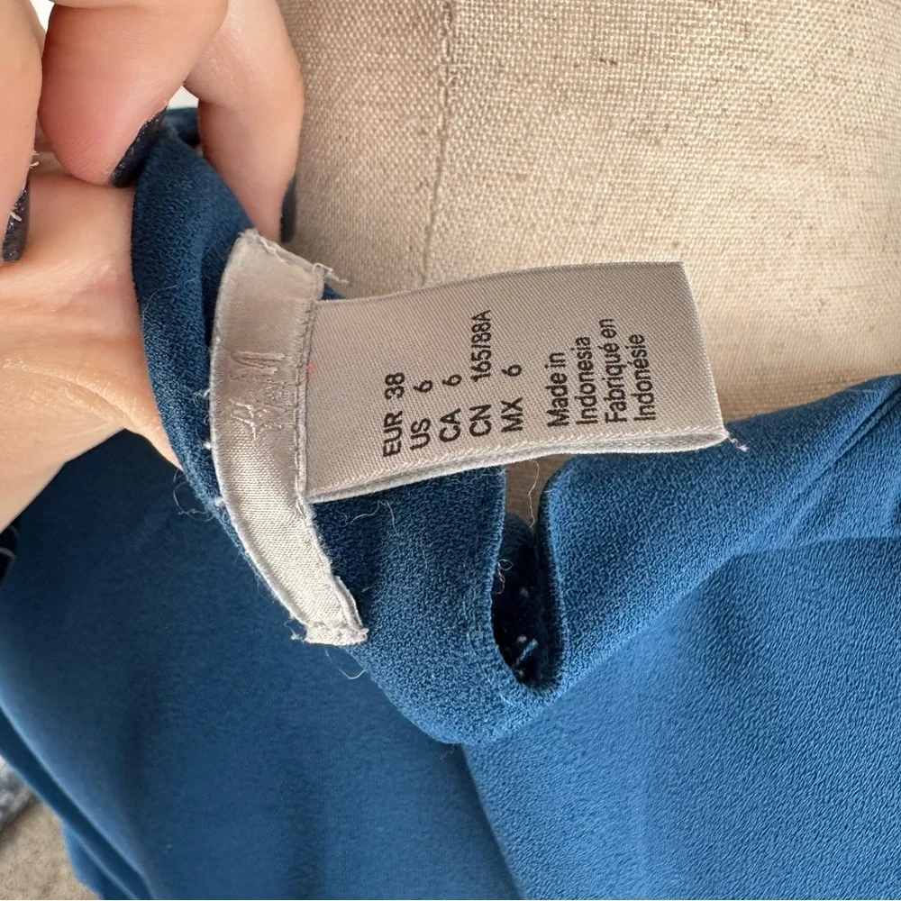 H&M Blue Tie Dress - Picture 6 of 6